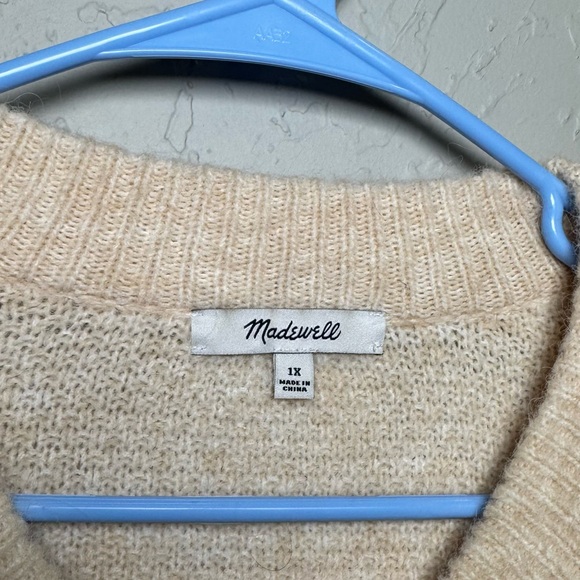Madewell Cable Havener Pullover Sweater 1X - Picture 4 of 9
